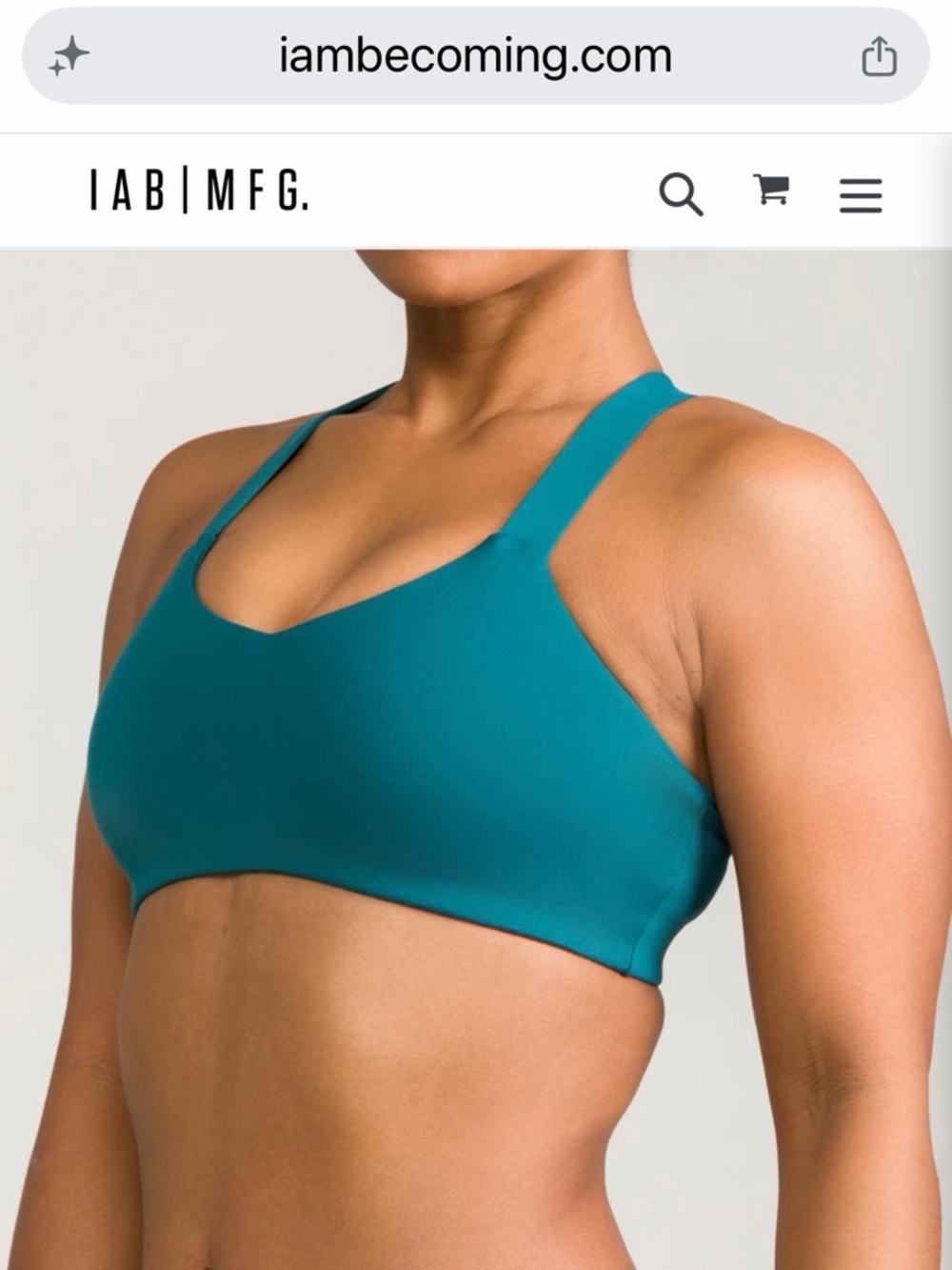 IAB I Am Becoming Sports Bra Bundle- Black, Dusty Rose, Teal & Magenta - Picture 5 of 7